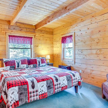 Secluded Black Hawk Log Cabin With Fire Pit! Eksteriør billede