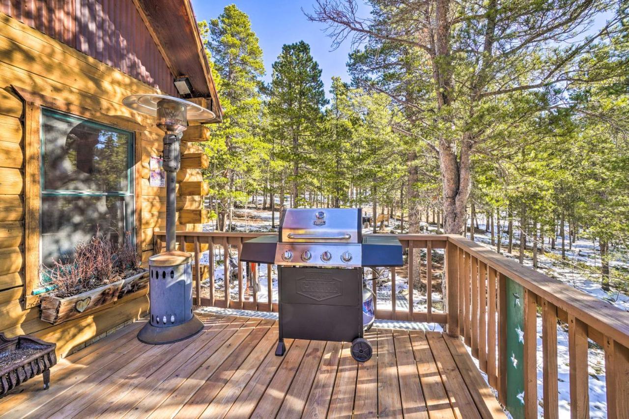 Secluded Black Hawk Log Cabin With Fire Pit! Eksteriør billede